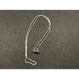 925 18in Silver Box Chain Necklace